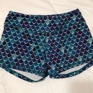 Born primitive mermaid scale shorts